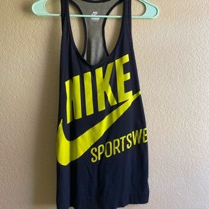Black/grey/yellow Nike tank